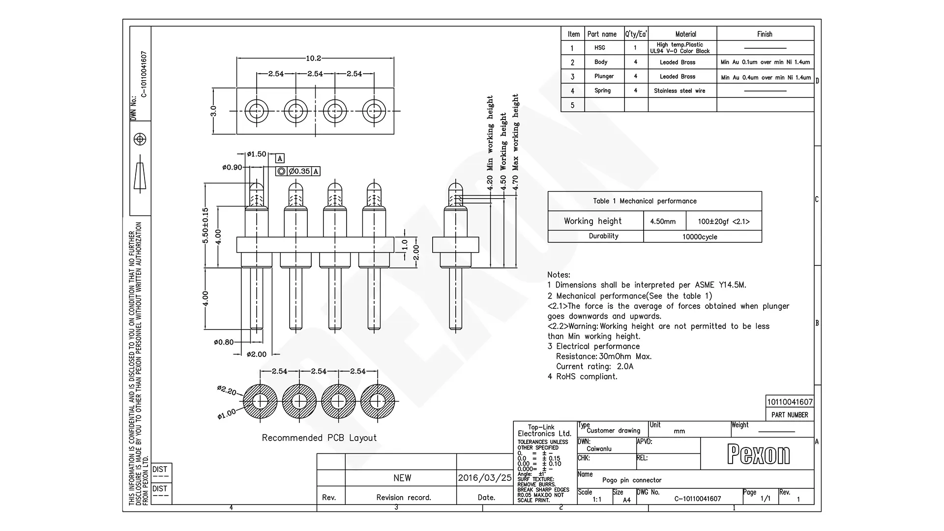 Connector Housing & Pin Layout Design