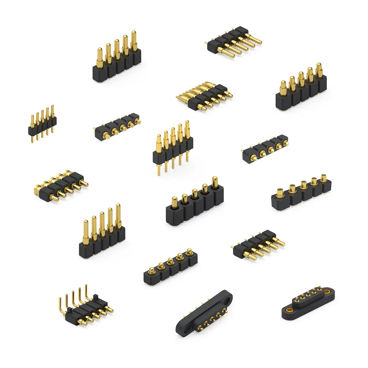 5 pin spring loaded connector