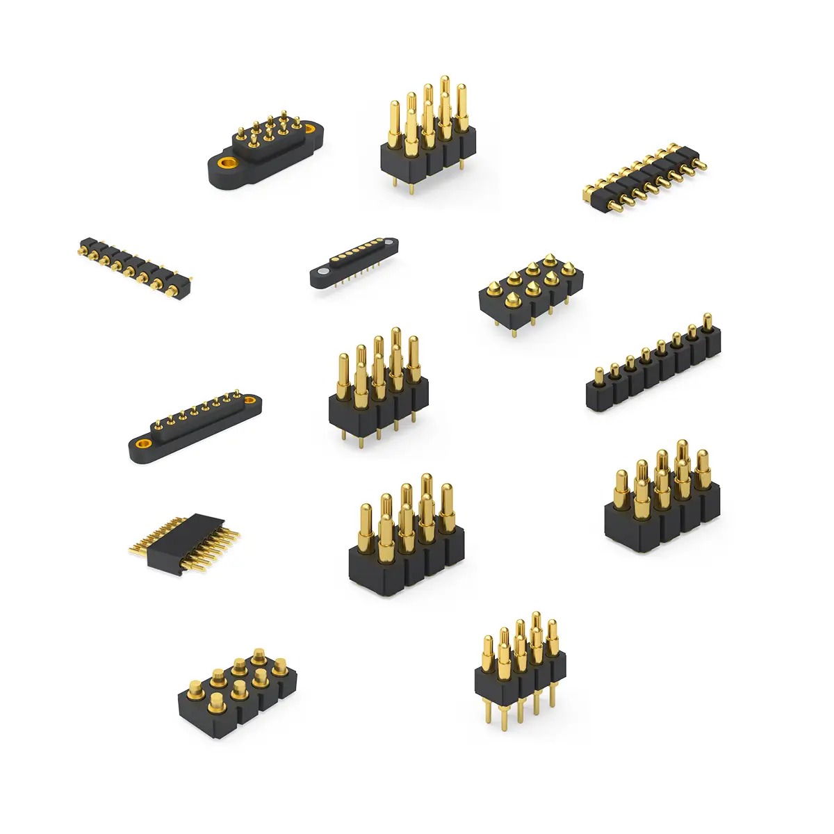 8 pin spring loaded connector