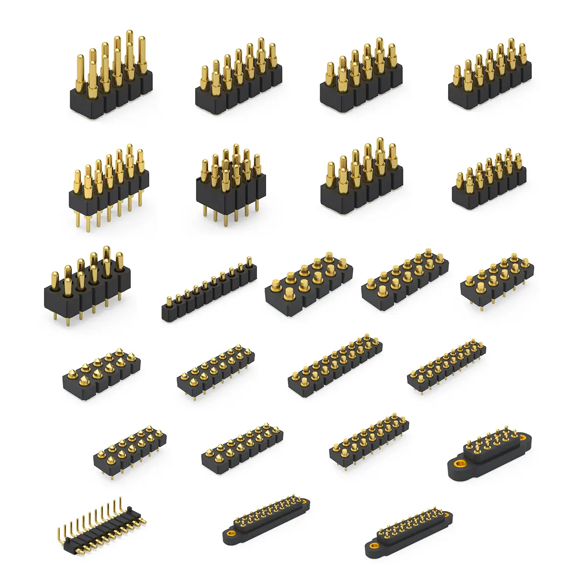 multi pin pogo connectors