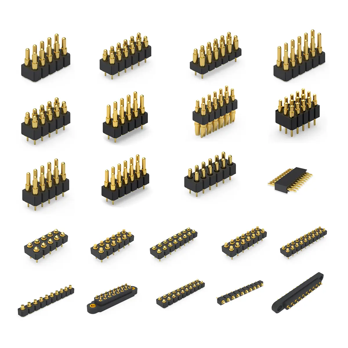 multi pin spring loaded connector