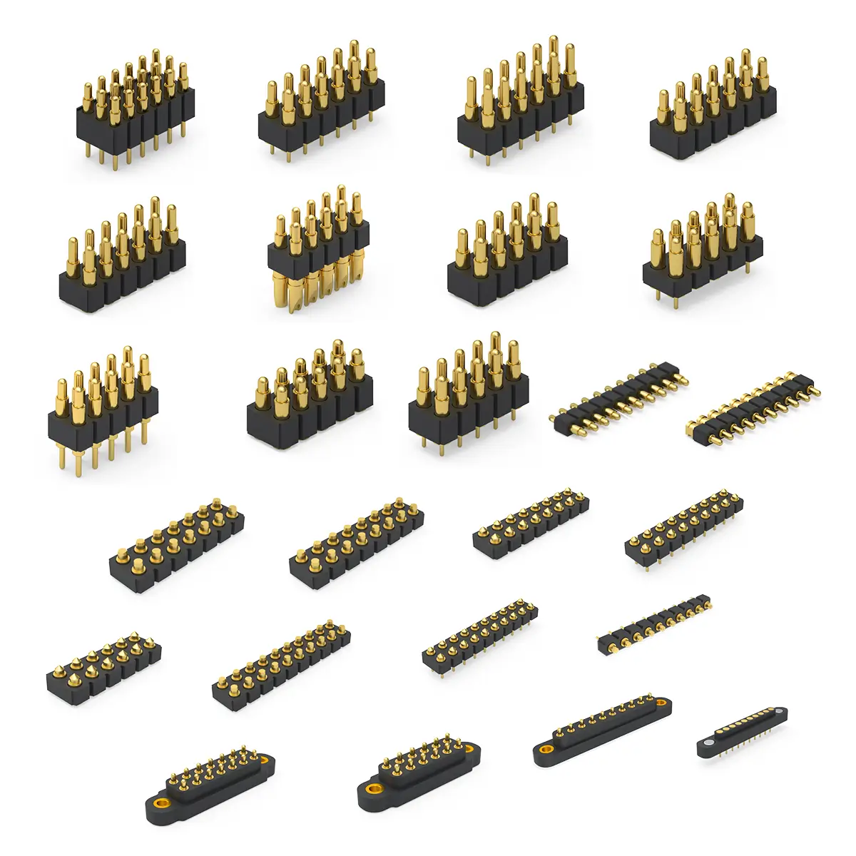 multi point pogo pin connectors