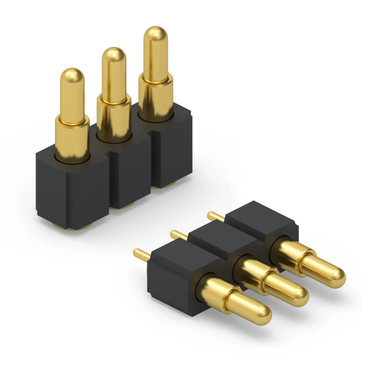 3 points pogo pin connector
