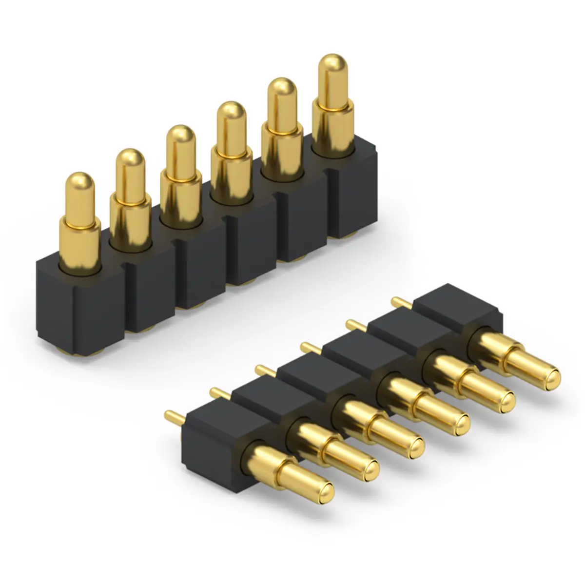 6 points pogo pin connector